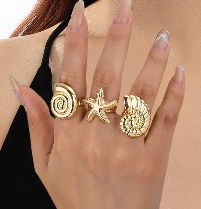Set de 3 anillos