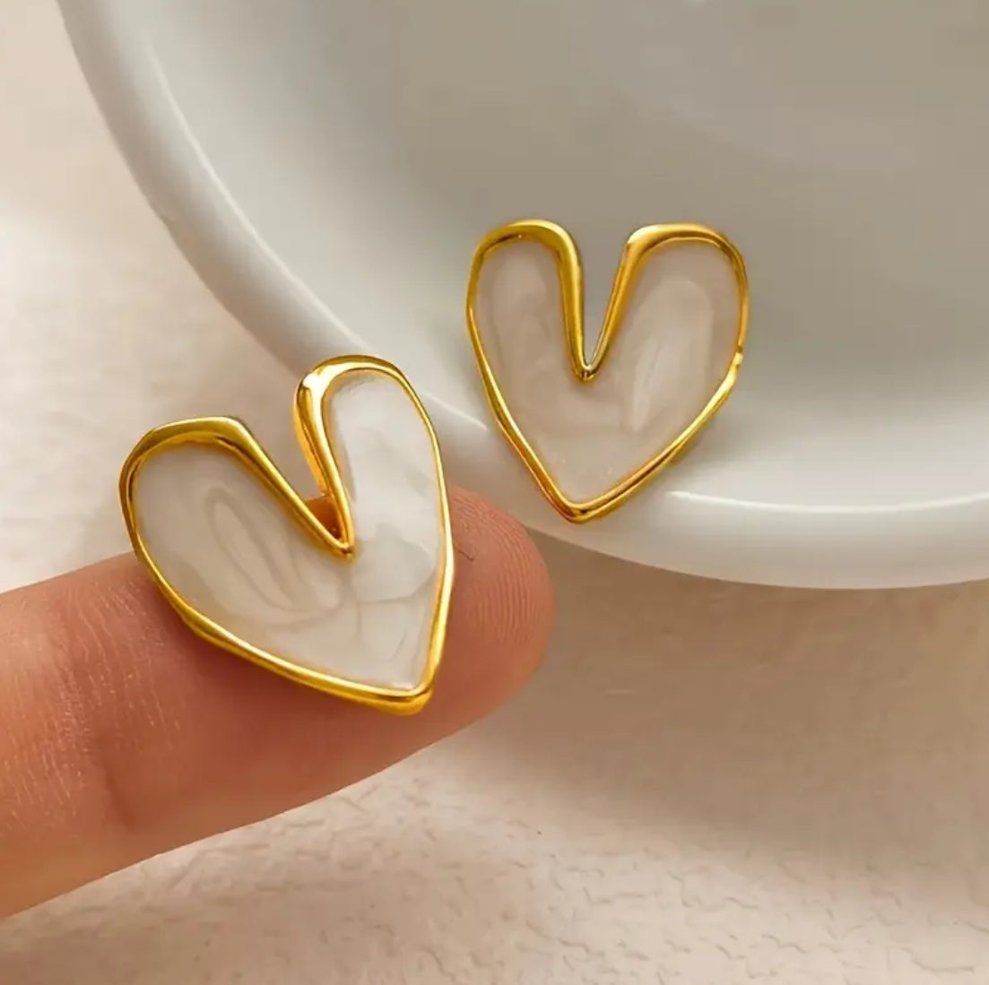 Aretes golden heart