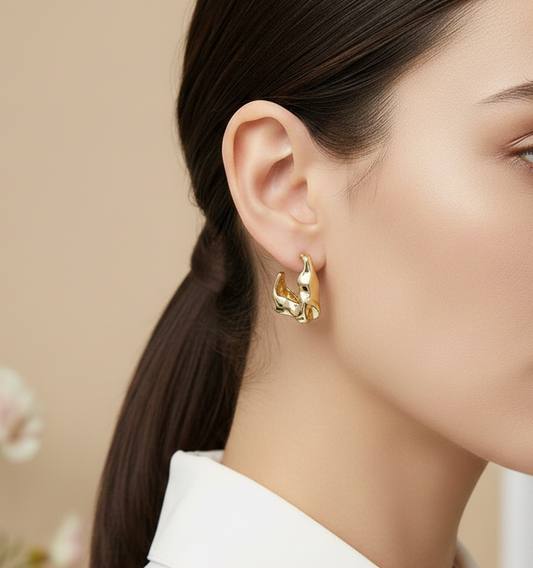 Aretes abstract dorados