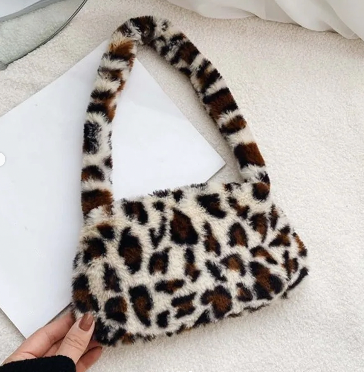 Bolsitos baguette de peluche