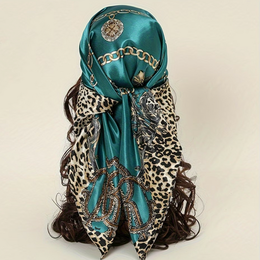 Pañoleta de seda Verde