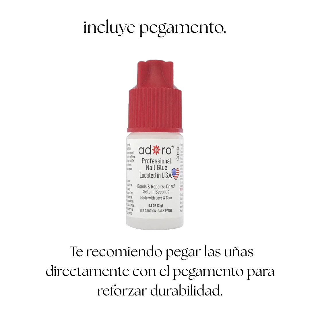 Uñas postizas corazones